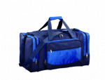 Creative design black and blue canvas sport bag