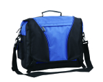Black and blue flap with 2-buckle closure cross laptop bag online