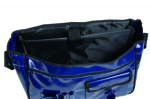 Light blue square adjusteble shoulder strap canvas shoulder bag