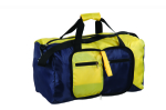 Foldable travel bag yellow and black foldable tote bag