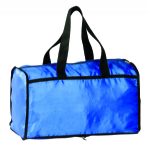 Full blue square foldable bag hanger travel bag