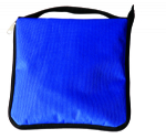 Full blue square foldable bag hanger travel bag