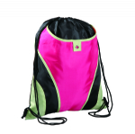 Drawsting backpack loop front pocke straw beach bag
