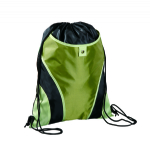 Light green straw beach bag drawsting backpack