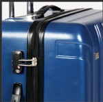 Promotional high grade blue ABS+PC trolley bag