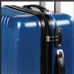 Mini blue trolley case ABS+PC made in xiamen