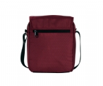 Promotion high grade wine red men's shoulder bag