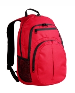 Creaticve custom cheap 600d polyester red rucksack