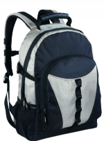 Padded carry handle black and grey sofy backpack bag