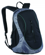 Black 300d polyester 2 mesh pockets rucksack bags