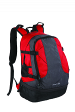 Simple custom high geade red and black rucksack bag