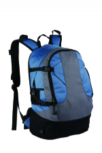 Botton zipper pocket for wet cloth soft backpack bags