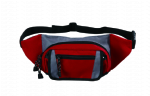 Zippered main compartment red running waist bag online