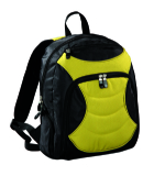 Black and yellow thich air-mesh padded back waterproof backpack