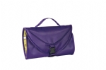 3 interior pockets & pen loop purple cosmetic bags