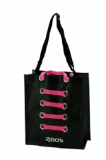 High grade black woven shopping bags from china