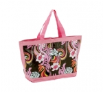 Promotion cheap design pink shoulder shopping bags