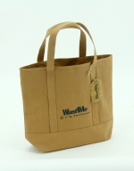 Creative design high grade wash paper zipped shopping bag