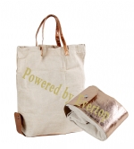 Washable paper foldable shopping bag